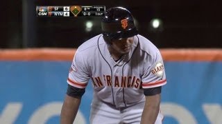 SF@NYM: Giants pad lead on Abreu's RBI double