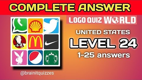 Logo Quiz World, USA level 24 answers @brainitquiz #logoquizanswers