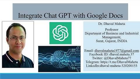 Integrate Chatgpt with Google Docs