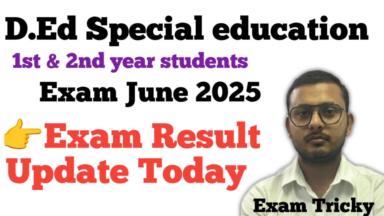 D.Ed SE | Result update today | special education