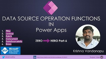 Data Source Operations functions in Power Apps