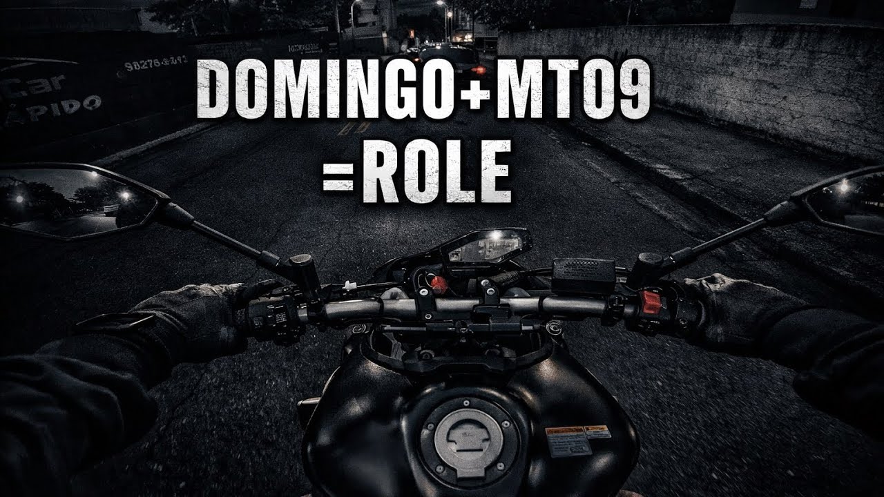 ROLÊ DE DOMINGO COM A MT-09 SÓ O CANO!