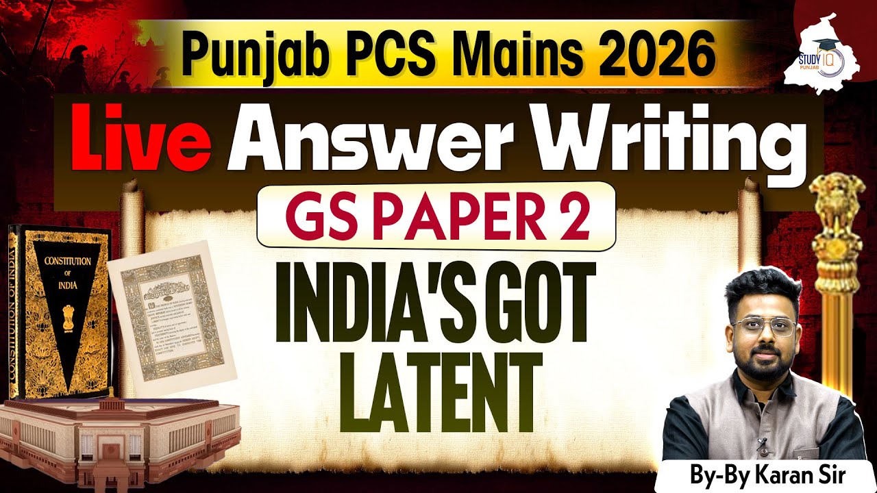PPSC Mains 2026 | Live Answer Writing GS Paper 2 | OTT Platforms Regulation| BY Karan Sir