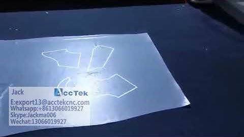 AccTek-Oscillating knife cutting machine with CCD function and nesting intelligent software