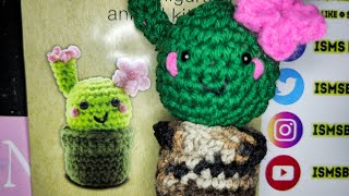 Dollar Tree Crafter's Square Crochet Amigurumi/animal Kit Cactus How to crochet For Beginners