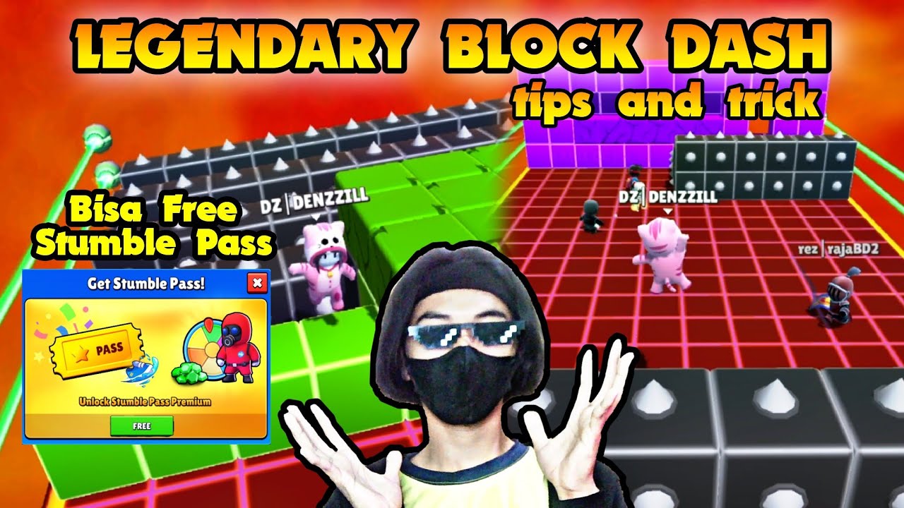 Legendary Block Dash Tips and Tricks in Stumble Guys #stumbleguysmomen