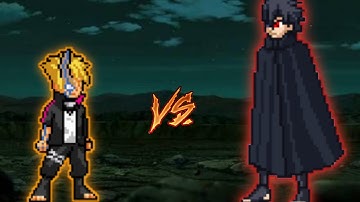 Borushiki VS Sasuke BNG in Jump Force Mugen.