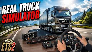 Euro Truck Simulator Realistic Driving with HORI Force Feedback Wheel  #eurotruck #ets2