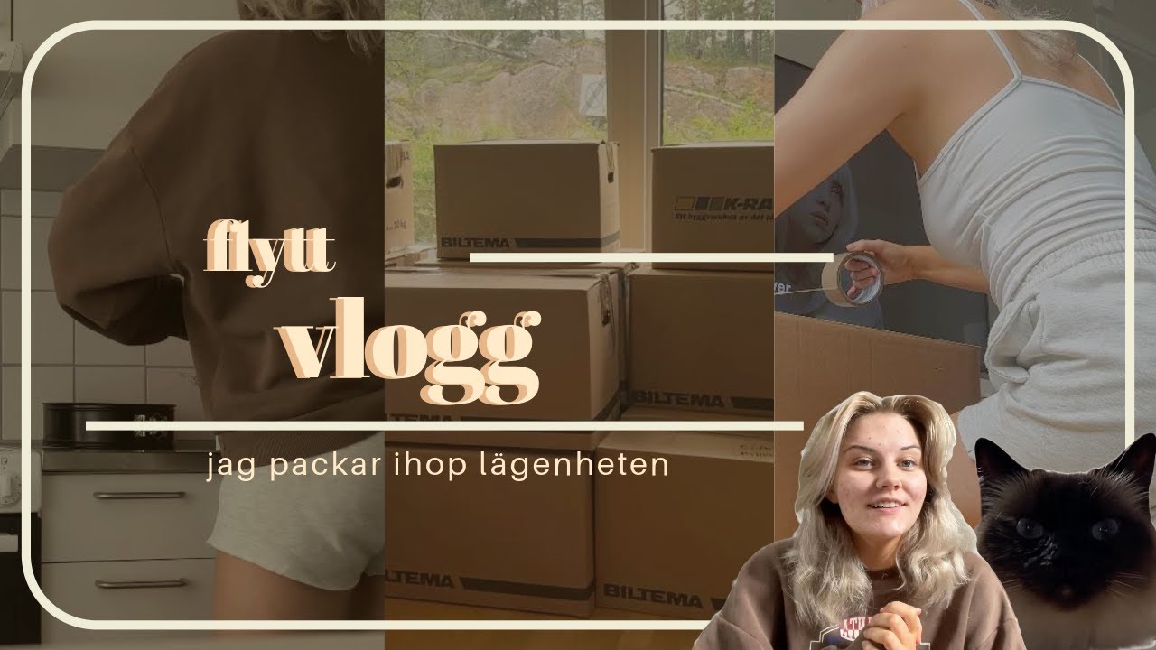 flyttvlogg | packar ihop lägenheten