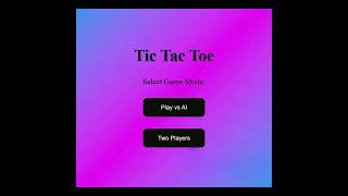I built a Tic-Tac-Toe game using HTML CSS JS 😍🎮 News