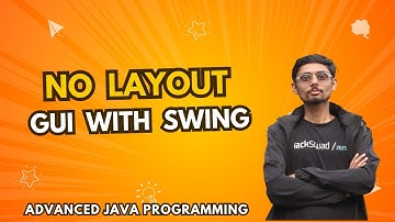 2.2.1 No Layout | Layout Management | GUI with Swing | Advanced Java Programming