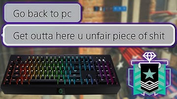 ACCUSED OF MOUSE AND KEYBOARD ON CONSOLE - Rainbow Six Siege