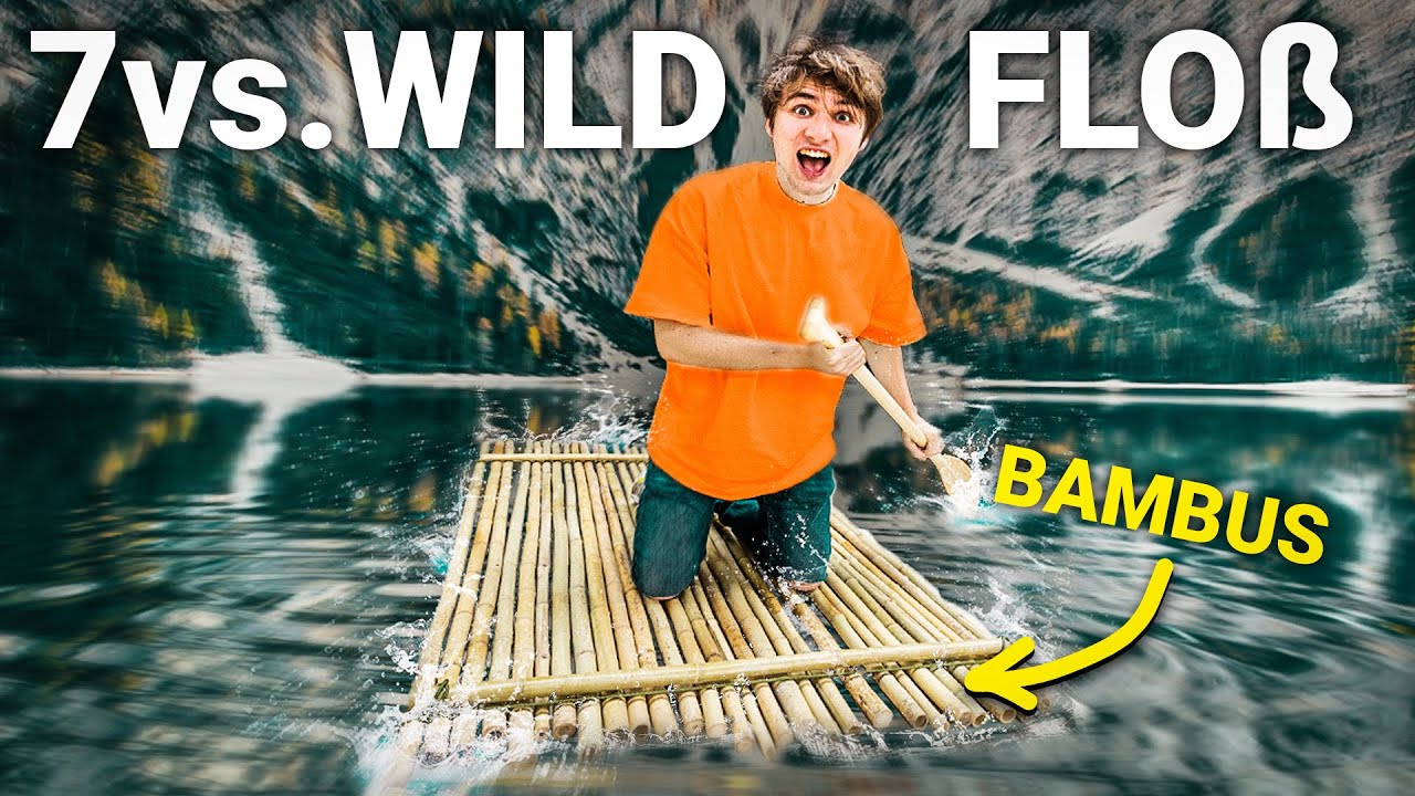 FLOß BAUEN im 7vs.WILD Tropen Style - Gehe ich UNTER? - YouTube