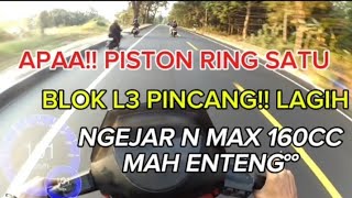 Chasing an NMAX 160cc on a Vespa seems way too easy #mekanikqbrt #vespa #dengdek #nmax160 #matic