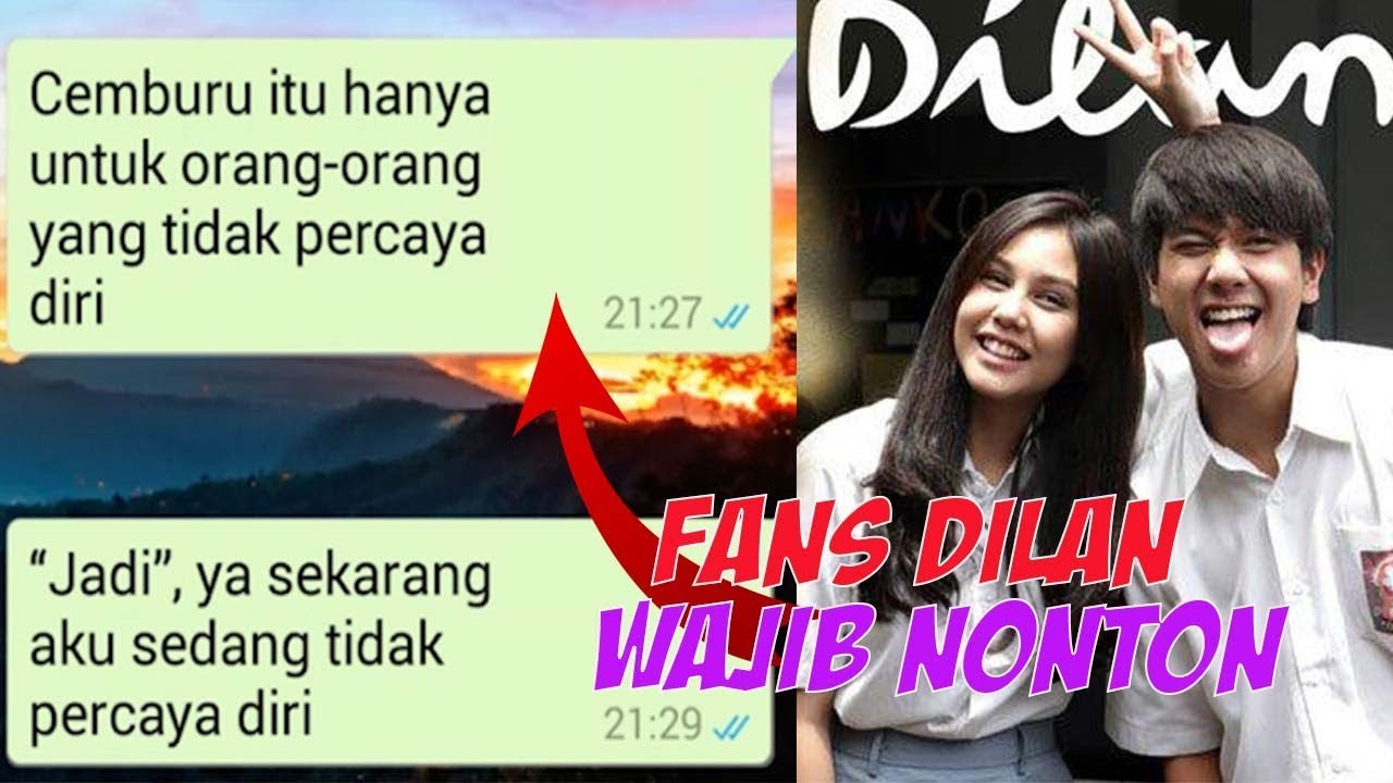 Baper Gombalin Chat Ke cewe pake Kata  dilan  1991  YouTube