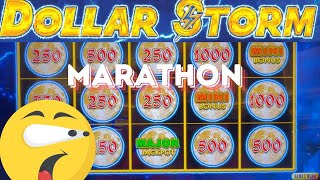 BEST MARATHON ON DOLLAR STORM WITH AMAZING WINS!!! #slots #casino #gambling #jackpot #dollarstorm