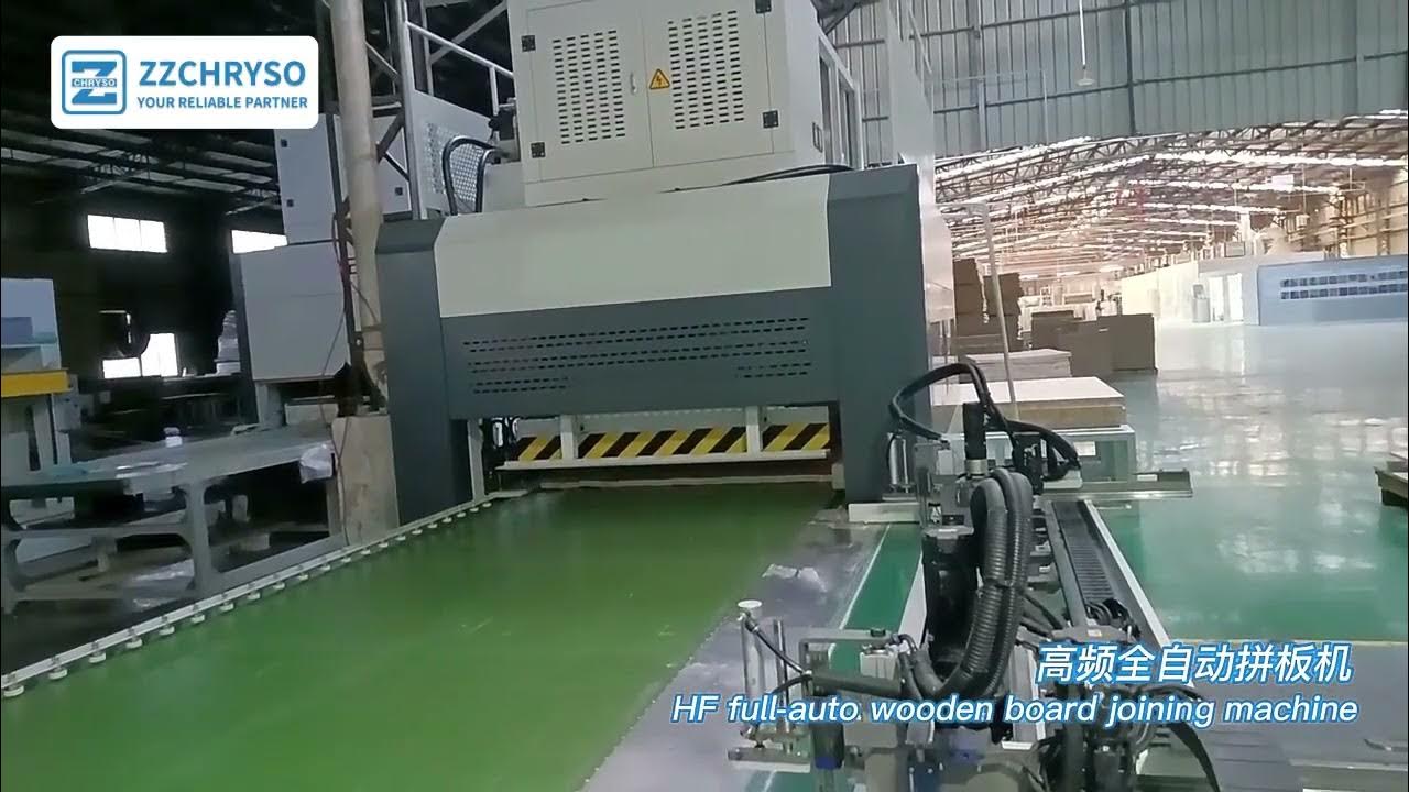 Fully automatic high frequency Radio frequency wood board edge to edge glue jointing production