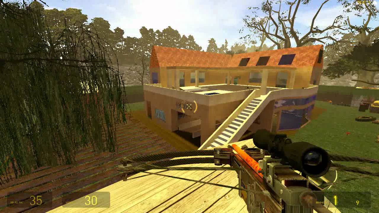 HL2DM: 1 VS 1 - Frag Video 2012 - Map: dm_ob_combat_house_hd (Old Beta)