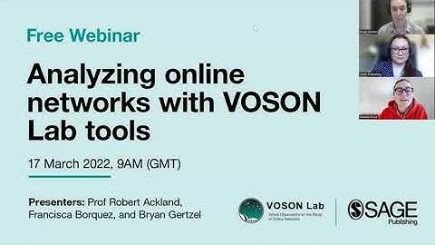 Analysing online networks with VOSON Lab tools