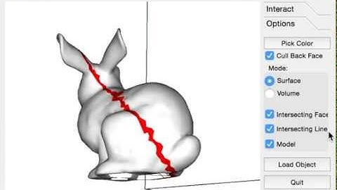 3D viewer volume mesh generation & intersection prototype demo