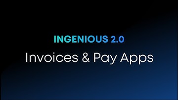 Invoicing & PayApps w/ INGENIOUS.BUILD 2.0  | Construction Project Financial Management