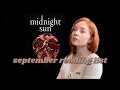 what i read in september (yes, including midnight sun) | reading wrap up