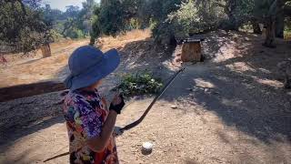 KAINOKAI 60'' Traditional Hunting Longbow,Hunting Recurve Archery Bow, Good looking bow but need con
