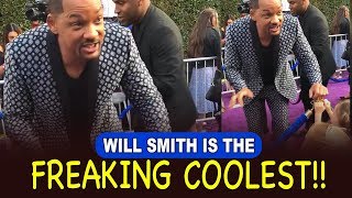 Will Smiths Young Fans Request Him To Show Magic Tricks At The Aladdin Premiere