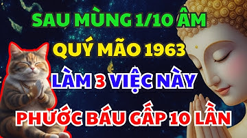 Sau Mùng 1 Tháng 10 Âm Quý Mão 1963 Làm 3 Việc Này, Phước Báu Nhân Lên Gấp Mười – May Mắn Tự Đến