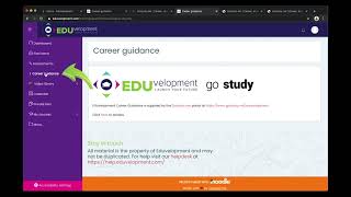 EDUvelopment Platform Career Guidance