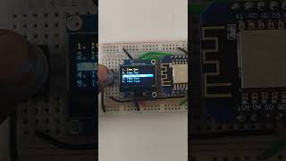 Menu display using OLED AND Wemos D1 mini
