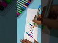 Calligraphy with DOMS brush pen magical calligraphy with DOMS brush pen