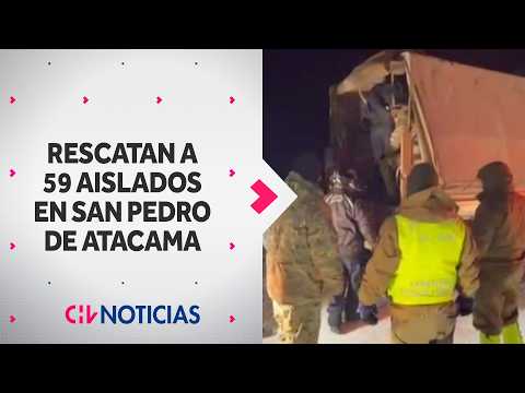 THEY WERE STRANDED: Nearly 60 people rescued in San Pedro de Atacama - CHV Noticias