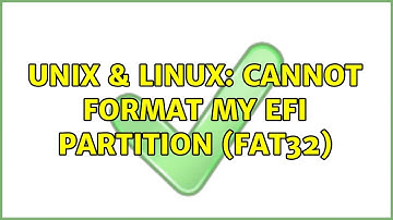 Unix & Linux: Cannot format my EFI partition (FAT32)