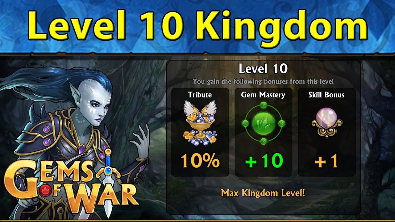 First Level 10 Kingdom | Ice Golem + Justice 🎮 Ep. 7 💎 Gems of War New Player Assisting Let's Play