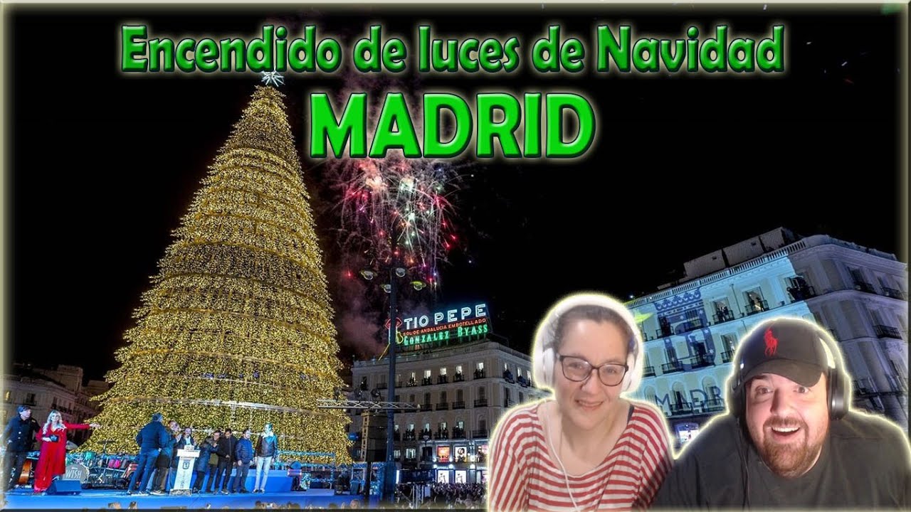 Encendido de luces de Navidad en MADRID. Argentinos reaccionan