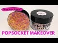 How to BLING out your POPSOCKET using DIP POWDER! Mani Moguls Glitterama Popsocket Makeover!