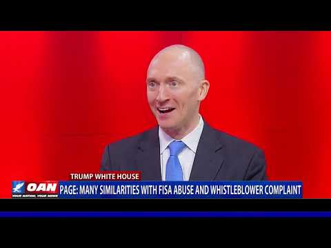 Carter Page: Many similarities between FISA abuse and whistleblower complaint
