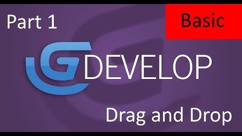 GDevelop Drag and drop part 1 (basic level)