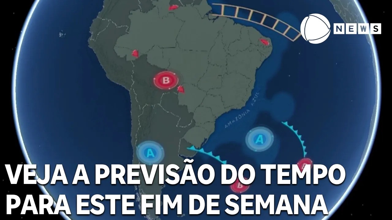 Veja a previsão do tempo para todo o país neste fim de semana