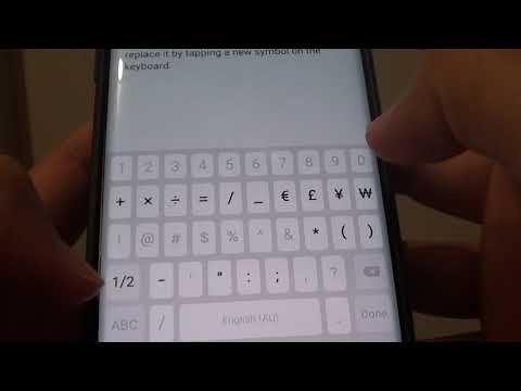 Samsung Galaxy S9: How to Change Keyboard Custom Characters