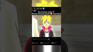 The Moment When Naruto Removes Borutos Head Band