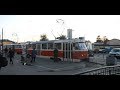 Kiev.Tram 8, the whole route, front view/Киев.Трамвай 8,весь маршрут,вид спереди