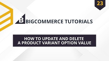 BigCommerce API | Lesson #23: How To Update and Delete a Product Variant Option Value Using Postman