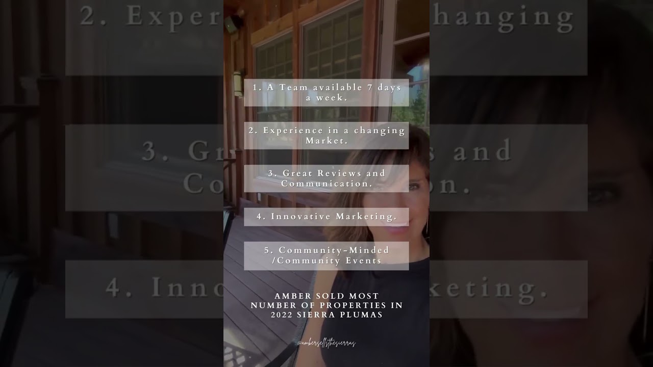 Why work with the #1 ranked realtor in Plumas County? 🏡✨ Working with an experienced agent brings m