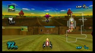 Mario Kart Wii Retro Rewind Wendy Loses To Wario In Desert Fort