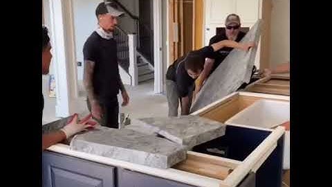 installing a  countertop FAIL #shorts