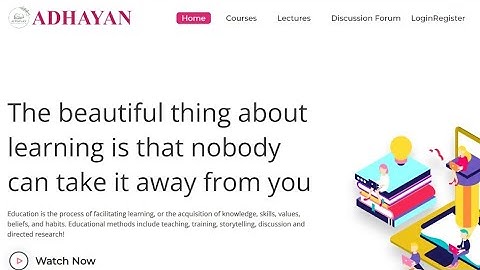 Demo Video of An Online E-Learning Platform