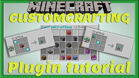 CUSTOMCRAFTING PLUGIN || Tutorial [Nederlands/Dutch]