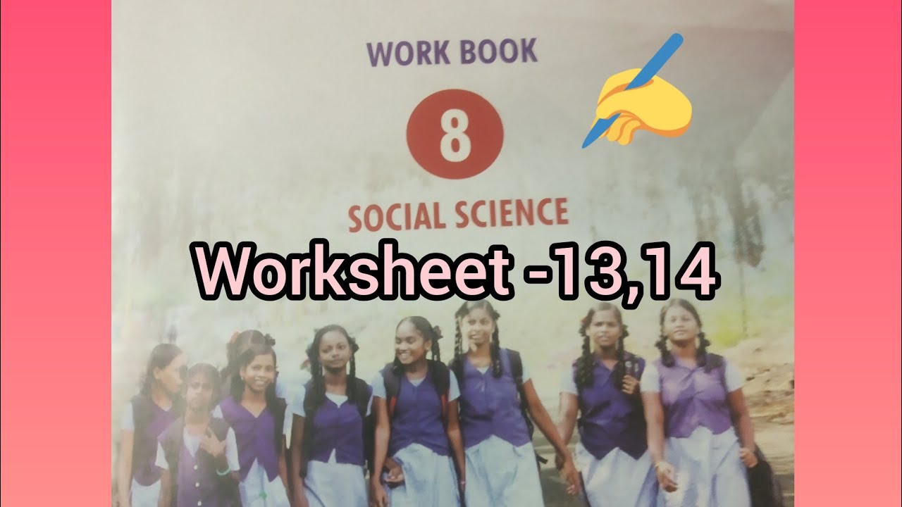 8th social science worksheet -13,14|(English medium)|social science